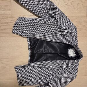 Abercrombie & Fitch Monochrome Houndstooth Blazer